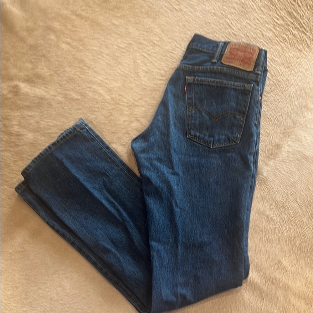 Levi's Blue Straight Jeans Classic Style - Picture 4 of 4